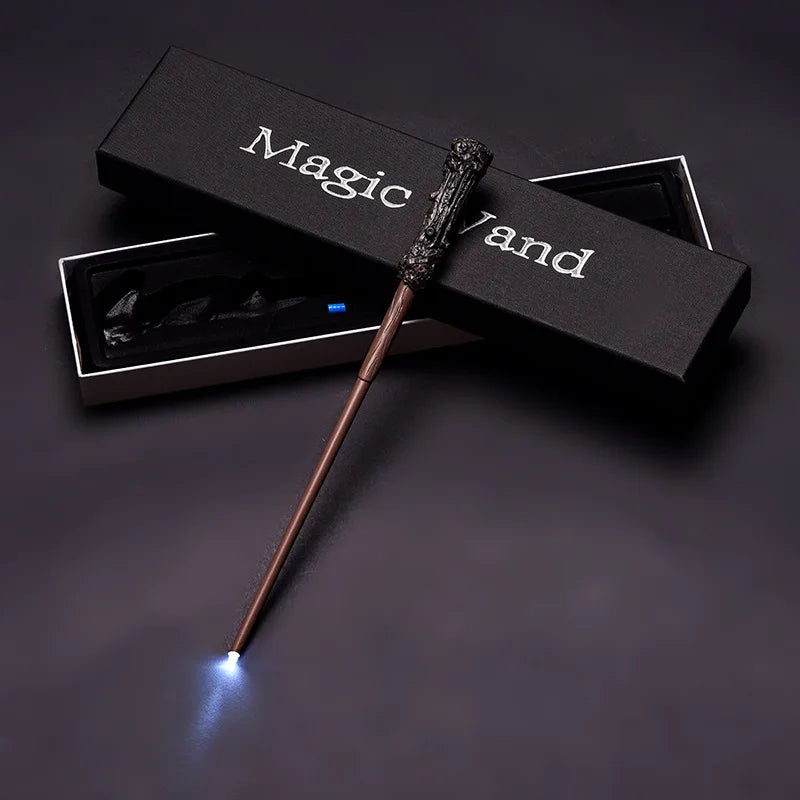 Harry Potter glowing wand Hermione Dumbledore glowing wand LED light battery glowing COS Halloween