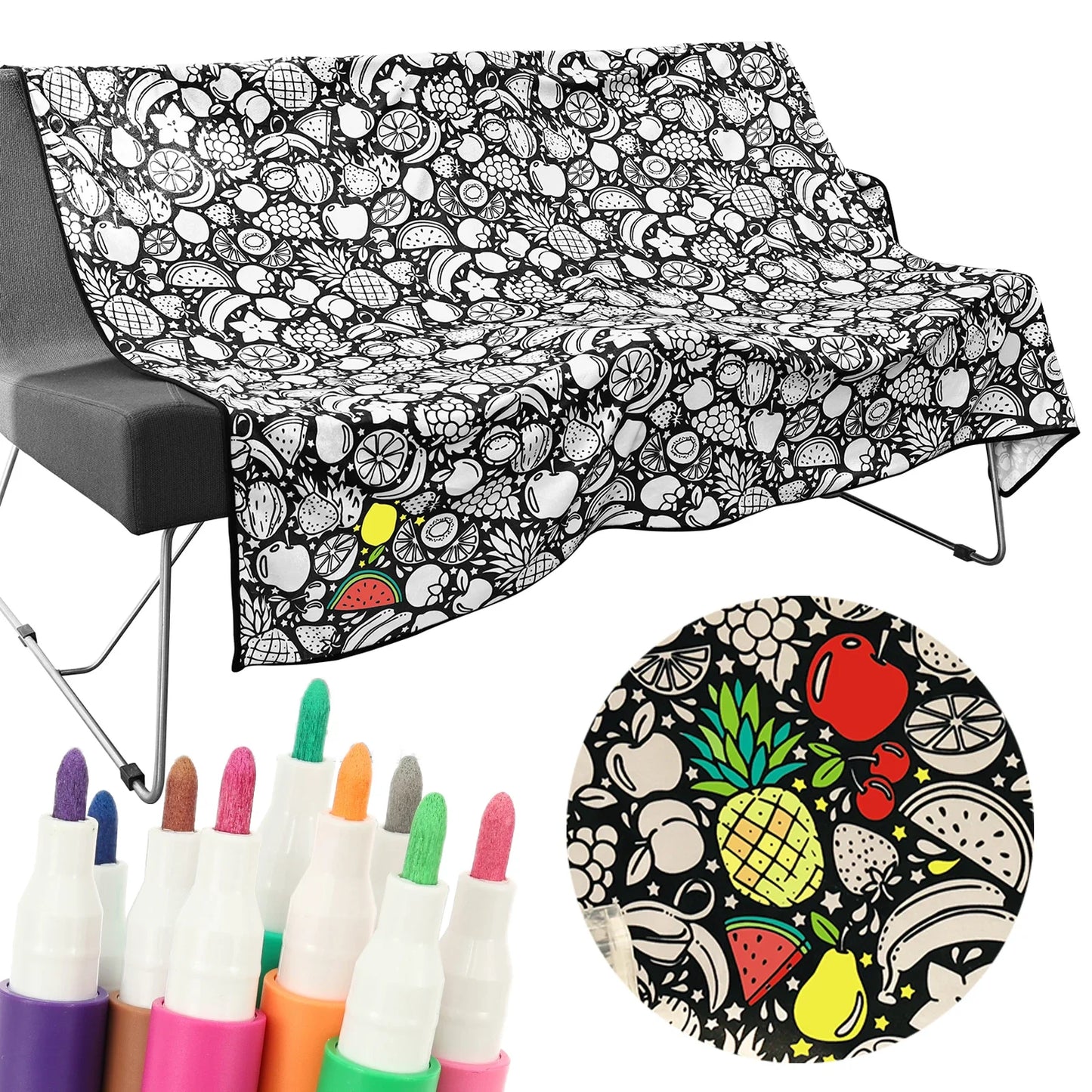 The Doodle Blanket — Coloring Blanket for Kids & Family