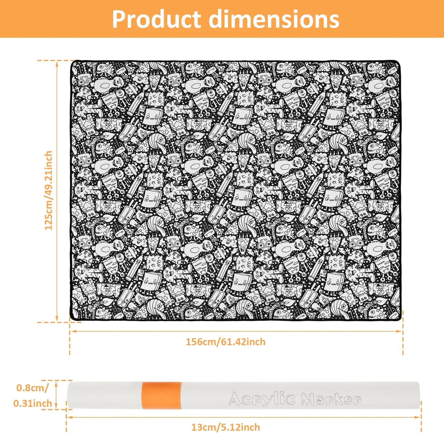 The Doodle Blanket — Coloring Blanket for Kids & Family
