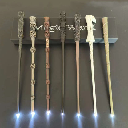 Harry Potter glowing wand Hermione Dumbledore glowing wand LED light battery glowing COS Halloween