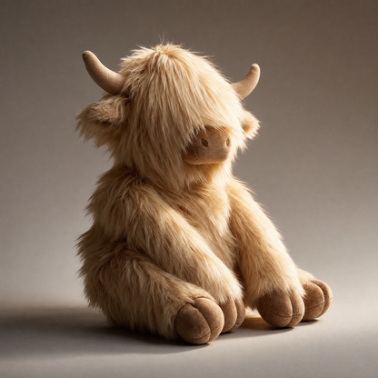 Trotty highland cow plushie alternate view
